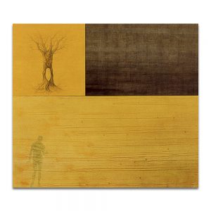 2000: XIV PREMIO ISABEL DE PORTUGAL. Mención de honor. Almíbar. Técnica mixta sobre madera y lienzo. 172x195 cm.