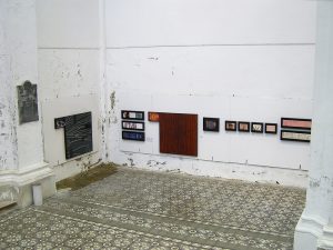 Vista exposición La Destilación Suite Atilano en la Fundación Maturén de Tarazona