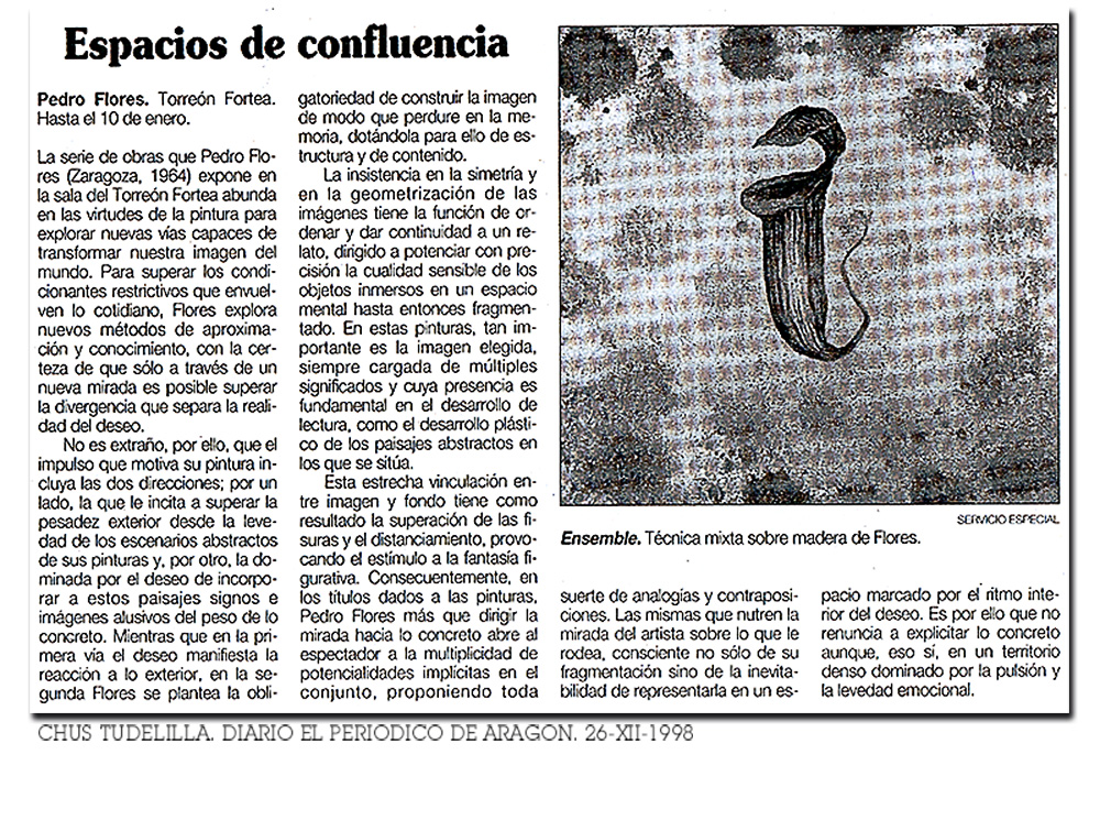 Crítica exposición Pulsión en El Periódico de Aragón