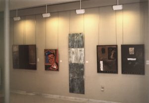 Vista de la exposición Obra reciente en CMIC de Zuera