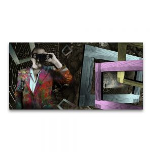 La chaqueta americana de Manolo. Collage digital.