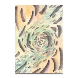 El final de la noche, 1983. Acuarela sobre papel. 30x21 cm.